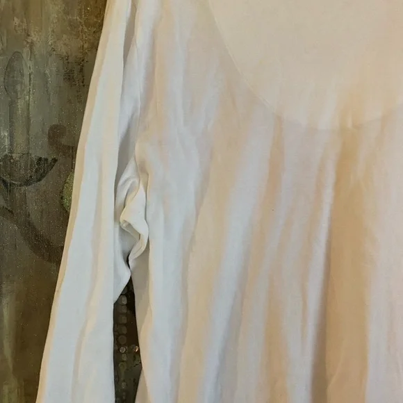 NWT Karen Scott 3/4 Sleeve T-Shirt with Beautiful Flowers and Print - Picture 9 of 11